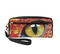 OIBNKCN The Mysterious Eyes Versatile Travel Makeup Bag - Double-Sided Print, Ultra-Soft PU Leather Cosmetic Organizer for Women, Mothers Day Gifts & Teacher Appreciation