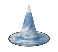 OIBNKCN The noble and sacred snow wolf Halloween Hat Witch Hat - Perfect for Women, Men,Witches Hat Decor for Hanging, and Party Use