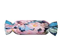 OIBNKCN The Pale Lotus Flowers Cylindrical Pillow-Premium Bed Pillows, Side Sleeper Neck Support, Decorative Candy Design, Soft and Durable