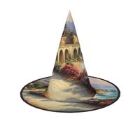 OIBNKCN The Road to Wonderland Halloween Hat Witch Hat - Perfect for Women, Men,Witches Hat Decor for Hanging, and Party Use
