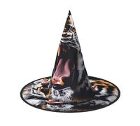 OIBNKCN The roaring tiger Halloween Hat Witch Hat – Perfect for Women, Men,Witches Hat Decor for Hanging, and Party Use