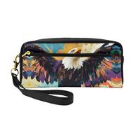 OIBNKCN The screaming eagle flying Versatile Travel Makeup Bag - Double-Sided Print, Ultra-Soft PU Leather Cosmetic Organizer for Women, Mothers Day Gifts & Teacher Appreciation