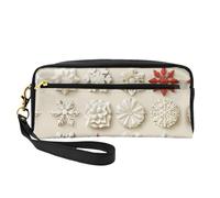 OIBNKCN Various snowflakes Versatile Travel Makeup Bag - Double-Sided Print, Ultra-Soft PU Leather Cosmetic Organizer for Women, Mothers Day Gifts & Teacher Appreciation