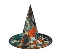 OIBNKCN Various types of glass Halloween Hat Witch Hat - Perfect for Women, Men,Witches Hat Decor for Hanging, and Party Use
