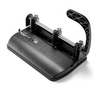 OIC® Heavy-Duty 3-Hole Lever Punch, Black