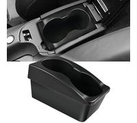 OICCTBF Cup Holder for Porsche Boxster 986 (1997-2004) & 911 996 (1999-2004) & Carrera (1999-2004), Black Plastic Center Console Armrest Add-on Cup Holder for Most Standard Sized Cups