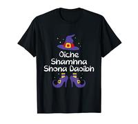 Oíche Shamhna Shona Daoibh Happy Halloween Ireland Witch T-Shirt