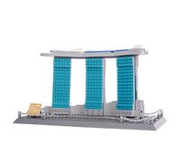 Oichy Architecture Building Toys Marina Bay Sands Building Block Model Decorative Famous Landmark Construction Sets for Kids and Adults (881pcs)