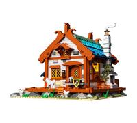 Oichy Building Blocks Set, Medieval Blacksmith Building Set for Adults 1707 PCS Street View Medieval Fans Vintage Architecture Display (Blacksmith Shop)