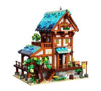 Oichy Building Blocks Set, Medieval Building Set for Adults 1682 PCS Street View Medieval Fans Vintage Architecture Display (Tavern)
