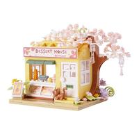 Oichy House Building Block Sets Cherry Blossom Tree Shop Construction Toys Street View Building Brick Sets for Gifts and Decoration (384pcs)
