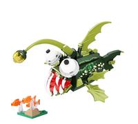 Oichy Sea Animal Building Toys Creative Anglerfish Bricks Unique Ocean Series Building Block Sets for Childs and Adults (227pcs)