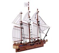 Oichy Ship Building Blocks Adventurous Schooner Sailboat Building Toys Best Gifts Explore Yacht Brick Sets for Children and Adults (637pcs)