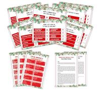 OICPYD Christmas Games for Families, Christmas Friendly Feud Game, Holiday Games for Adults Large Group Party, Christmas Party Games, Christmas Trivia Card Games - a004