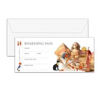 OICPYD Egypt Boarding Pass Gift Ticket, Surprise Trip Reveal Ideas, Birthday Christmas Anniversary Valentine's Gifts, Fake Plane Tickets, 1 PC (A10)