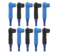 OIDANCLE 12pcs Blue Brake Fluid Bleeder Connector Tool, DIY Mechanics | Plastic Fitting with Tight Hose Connection, Suction Hose Accessory, for Brake Nipple Servicing and Mobile Maintenance