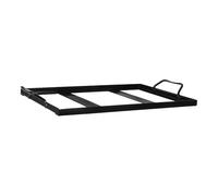 OIDANCLE Holder for Salt Plate Black Enamel Grill Accessory for Picnic Camping Restaurant Kitchen Use 1 Pack