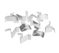 OIDANCLE Shelf Brackets Hooks Cabinet Shelf Supports Metal Clips 10pcs Silver Iron for Home Bookcase and Cabinet