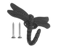 OIDANCLE Vintage Dragonfly Decorative Coat Hook, Wall Mounted Iron Hook | Black Cast Iron, Lifelike Dragonfly Shape, Display Hats and Keys, Bathroom Storage, Office Use Random Color