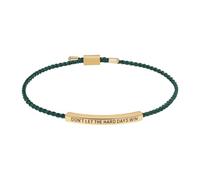 Oidea Dont Let The Hard Days Win Bracelet: Tube Motivational Bracelet for Women Men Stainless Steel Adjustable Bradied Wrap Inspirational Christmas Birthday Gifts Jewelry Green