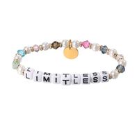Oidea Limitless Inspirational Bracelets for Women: Dainty Beads Bracelet with Colorful Imitation Pearl and Stainless Steel Gold Beads Encouraging Gift for Women