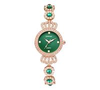 Oidea Luxury Bracelet Watches for Women: Elegant Royal Crown Rhinestones Diamond Watch Round Dial Analog Quartz Wrist Watches Business Casual Dress Ladies Watch Gift,Rose Gold