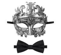 Oidea Masquerade Mask for Men: Retro Ancient Greek Roman Soldier Phantom of The Opera Mask Halloween Half Face Party Mask
