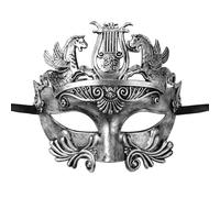 Oidea Masquerade Mask for Men: Retro Ancient Greek Roman Soldier Phantom of The Opera Mask Halloween Half Face Party Mask
