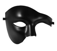 Oidea Masquerade Mask for Men: Solid Color Half Face Phantom Of The Opera Mask Halloween Cosplay Costume Prom Ball Venetian Mardi Gras Party Masks Matt Black