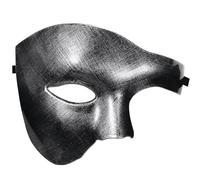 Oidea Masquerade Mask for Men: Solid Color Half Face Phantom Of The Opera Mask Halloween Cosplay Costume Prom Ball Venetian Mardi Gras Party Masks Vintage Silver