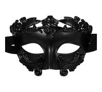 Oidea Masquerade Mask for Men: Vintage Half Face Ancient Egyptian Roman Greek Mask Halloween Mardi Gras Prom Ball Cosplay Costume Party Masks Black