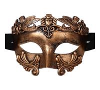 Oidea Masquerade Mask for Men: Vintage Half Face Ancient Egyptian Roman Greek Mask Halloween Mardi Gras Prom Ball Cosplay Costume Party Masks Bronze