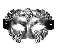 Oidea Masquerade Mask for Men: Vintage Half Face Ancient Egyptian Roman Greek Mask Halloween Mardi Gras Prom Ball Cosplay Costume Party Masks Silver