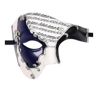 Oidea Masquerade Mask for Men: Vintage Phantom Of The Opera Mask Halloween Costume Prom Venetian Mardi Gras Half Face Party Masks Black Blue