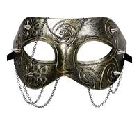 Oidea Masquerade Mask for Men Women: Antique Gold Gothic Steampunk Ghost Phantom Of The Opera Mask Halloween Costume Party Prom Ball Mardi Gras Venetian Mask