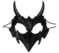 Oidea Masquerade Mask for Men Women: Gothic Half Face Scary Horror Devil Skull Mask Halloween Carnival Venetian Costume Cosplay Party Prom Ball Mask