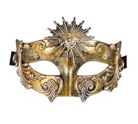 Oidea Masquerade Masks for Men: Ancient Greek Roman Sun God Masks Half Face Mask for Halloween Mascarade Ball Costume Prom Cosplay Mardi Gras Party Gold