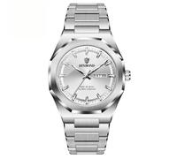 Oidea Men's Dress Quartz Watch, Octagonal Case, Day Date Display | Octagon Alloy Case, Removable Metal Link Band, Luminous Hands, Day and Date Display, Bar Markers, 3ATM Splash Resistance