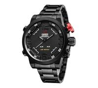 Oidea Men's Military Tactical Watch: LED Digital Analog Quartz Wrist Watch for Men Stainless Steel Strap Chronograph Alarm Waterproof Luminous Business Outdoor Sports Watches
