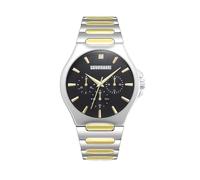 Oidea Men's Quartz Watch, Round Dial, Two-Tone Link Band | Two-Tone Alloy Link Band, Removable Strap for Fit, Decorative Subdials, Bar Markers, 3ATM Splash Resistance