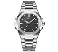 Oidea Men's Wrist Watches: Black Square Rhombus Case Analog Quartz Wrist Watch for Men Business Casual Dress Watch Waterproof Luminous Date Wristwatches