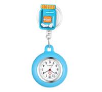 Oidea Retractable Nurse Watch for Nurses Doctors: Nursing Fob Pocket Watch with Second Hand Silicone Cover Brooch Badge Reel Clip on Hanging Lapel Nurse Watches Gifts Style n