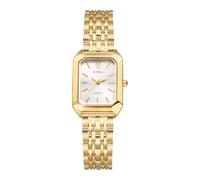 Oidea Square Womens Watch: Gold Tone Elegant Rectangular Bar Scale Dial Analog Quartz Wrist Watches Detachable Strap Bracelet Watch Casual Business Dress Ladies Watches