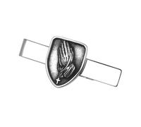 OIDEA Tie Clips for Men: Vintage Stainless Steel Praying Hands Cross Tie Bar Clasp Mens Tack Lapel Pins Suits Shirts Jewelry Accessories Gifts