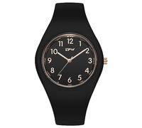 Oidea Unisex Silicon Strap Watch: Simple Student Time Arabic Numeral Easy Reader Analog Quartz Wrist Watches with Adjustable Soft Silicone Band Casual Wristwatch Black