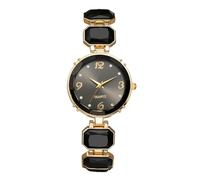 Oidea Women's Luxury Bangle Watches: Fashion Imitation Crystal Decoration Round Dial Analog Quartz Wrist Watch for Women Business Dress Party Ladies Watches Black