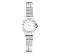 Oidea Womens Quartz Dress Watch: Vintage Elegant Rhinestones Diamond Arabic Numerals Dress Watches for Women Silver Detachable Strap Business Work Female Ladies Wristwatch