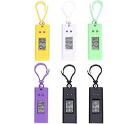OIDESA Pocket Watch Watch with Chain Keychain Pocket Watch- Mini Digital Watches- Keychain Watch Suitable for Clip on Keys Lanyard Backpack Purse, Portable for Use (6pcs)