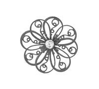OIDIMS Boho Big Flower Statement Open Cocktail Rings for Women Fashion Exaggerated Hollow out Elegant Wedding Party Adjustable Floral Wrap Finger Band Promise Eternity Ring Comfort Fit Y2k Jewelry