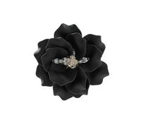 OIDIMS Elegant Acrylic Flower Cocktail Ring for Women Colorful Wedding Promise Finger Bands Fashion Exaggerated Statement Rings Unique Floral Comfort Fit Party Jewelry Fashion Accessories Size 8